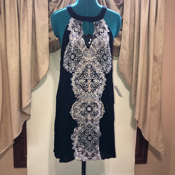 O'Neill Deanna Black White Dress Small NWT - Picture 3 of 8